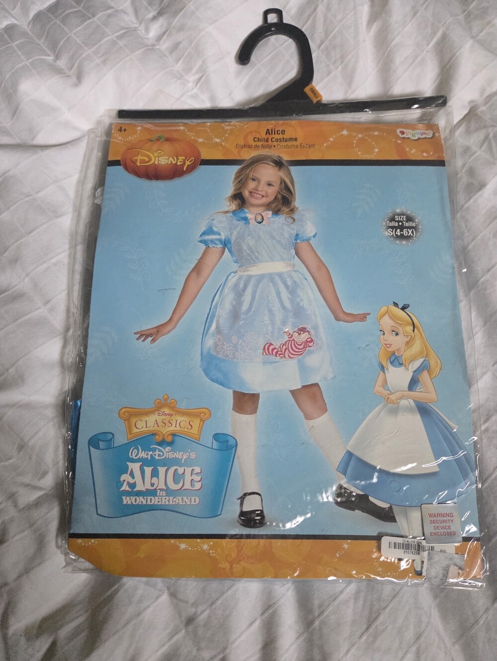 Alice in Wonderland Kids Light Blue and White Costume/dress Up Outfit